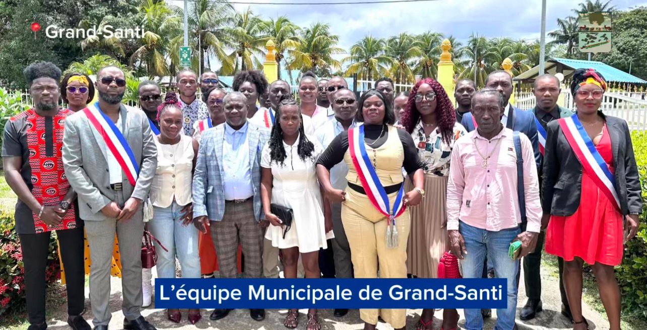 Installation de la nouvelle équipe municipale de Grand-Santi